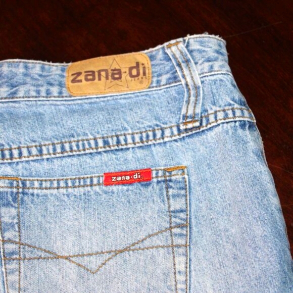 Vintage Zana-Di High-Waisted Denim Shorts - Size 9/10 - 90s Fashion, Retro Style - Picture 1 of 9